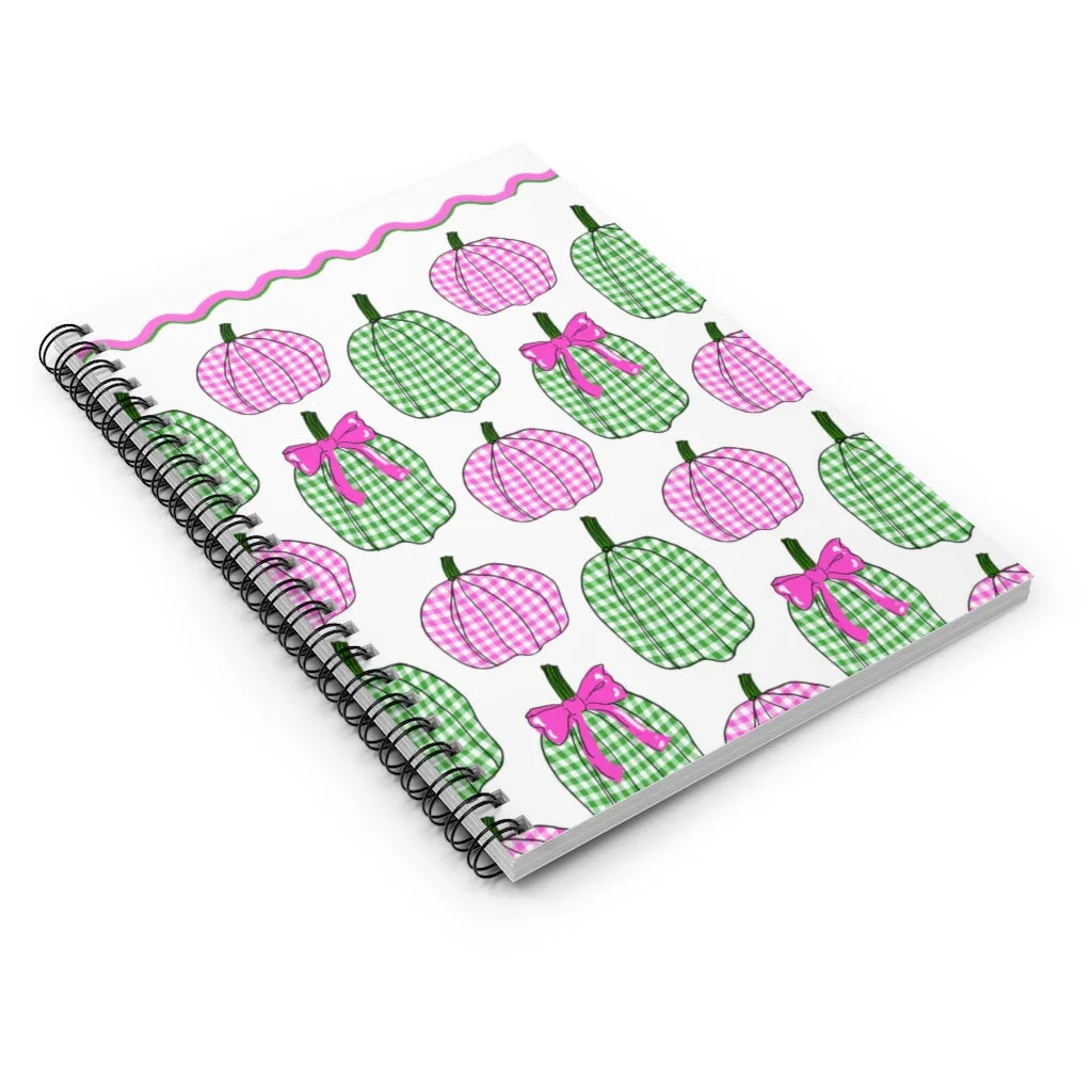 Preppy Pumpkin Patch Notebook- Ruled Line