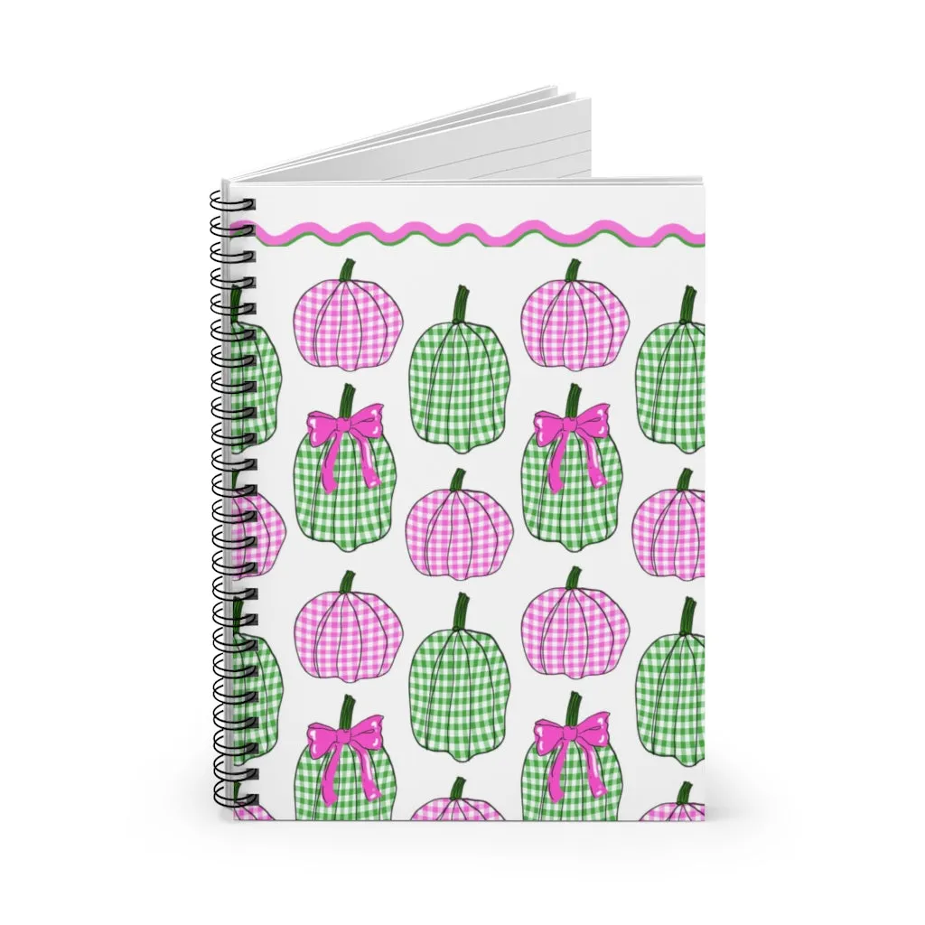 Preppy Pumpkin Patch Notebook- Ruled Line
