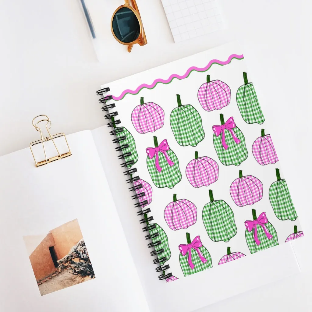 Preppy Pumpkin Patch Notebook- Ruled Line