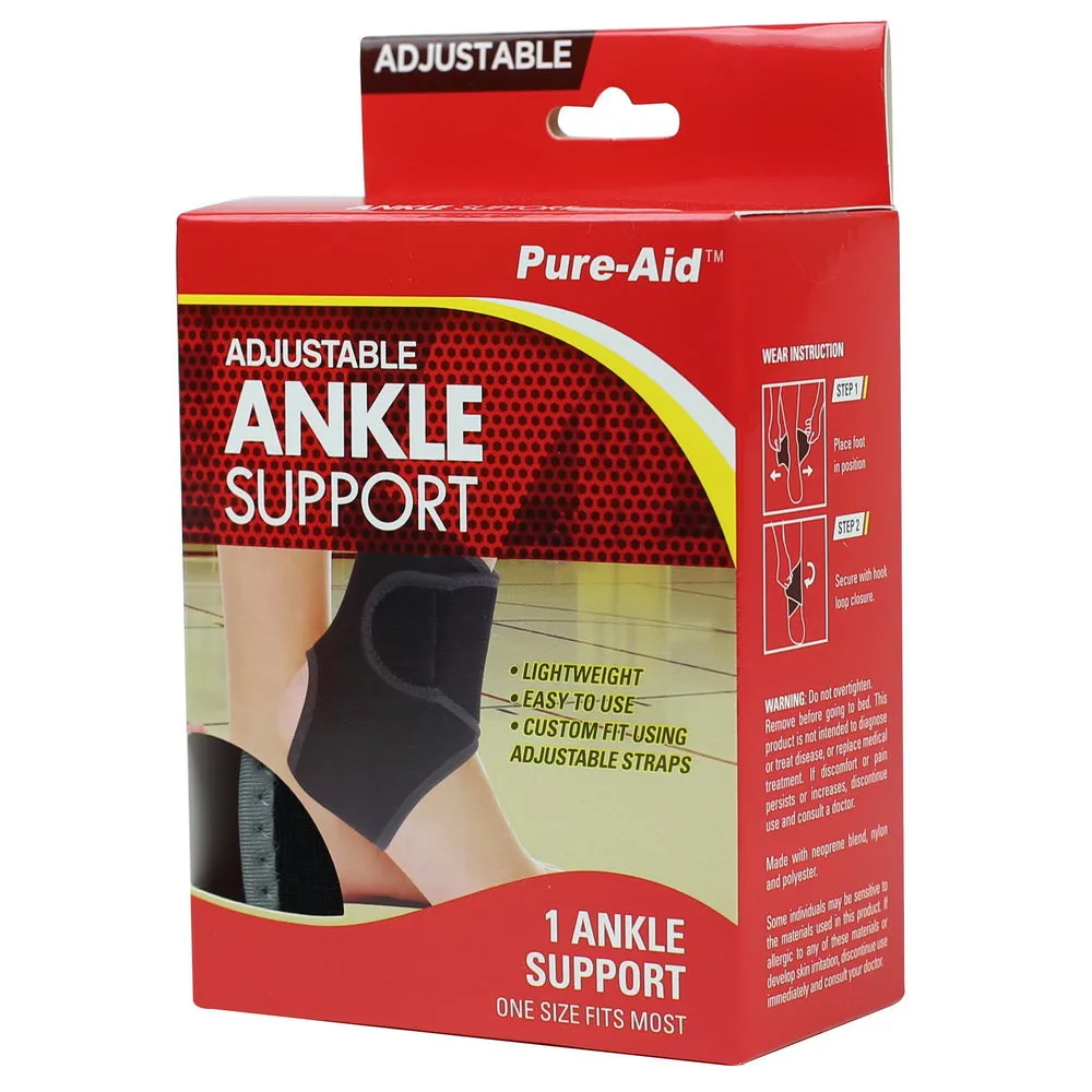 Pure-Aid Adjustable Ankle Support