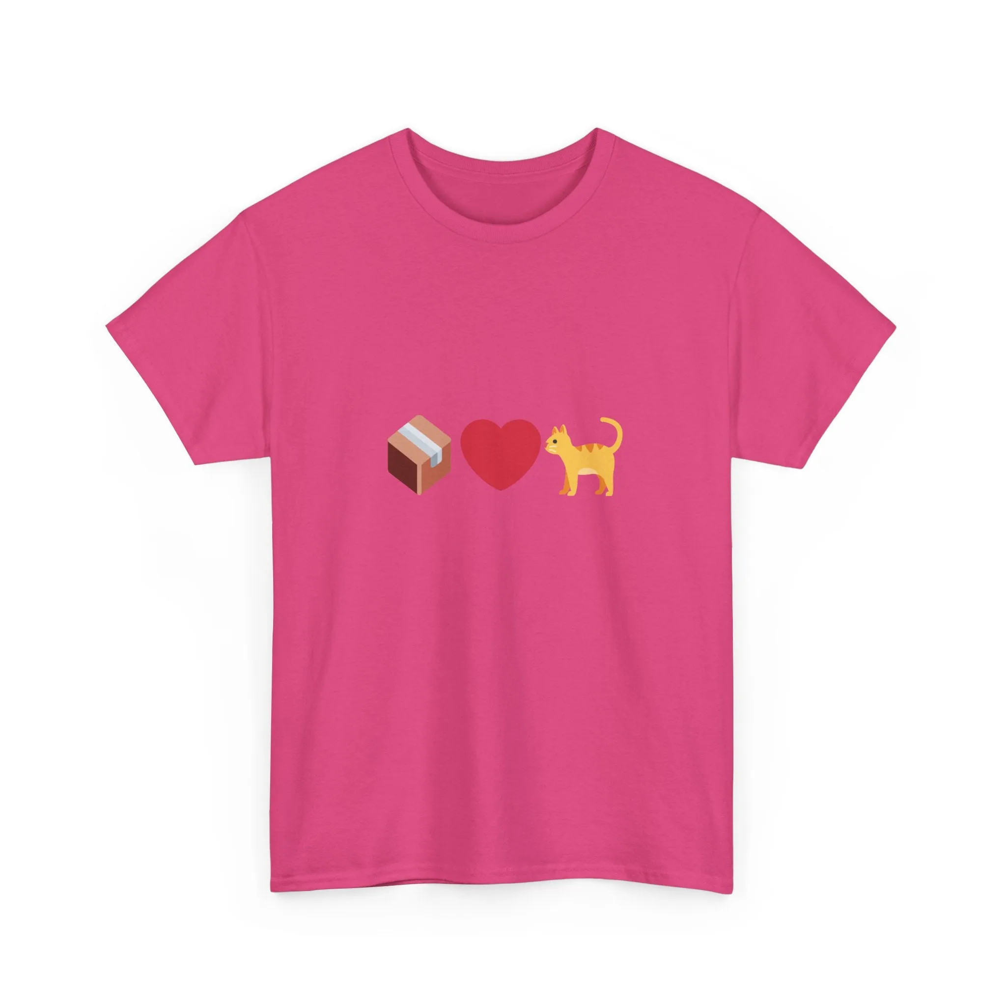 "If I Fits, I Sits" Cat Philosophy Unisex Heavy Cotton Tee
