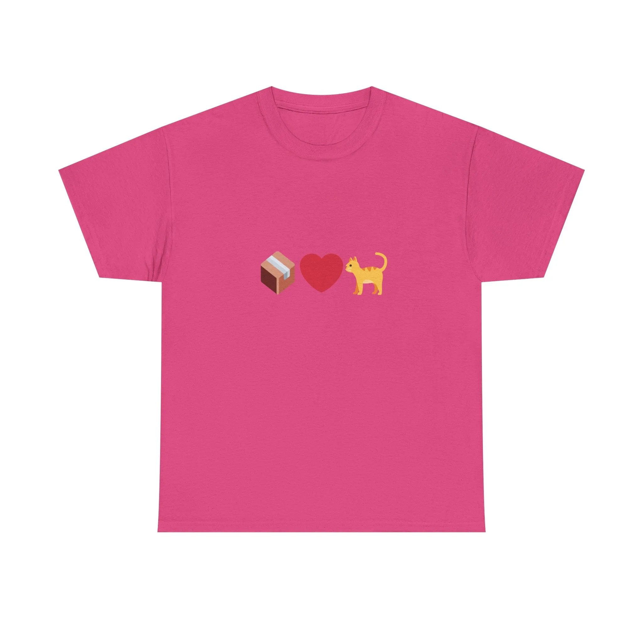 "If I Fits, I Sits" Cat Philosophy Unisex Heavy Cotton Tee