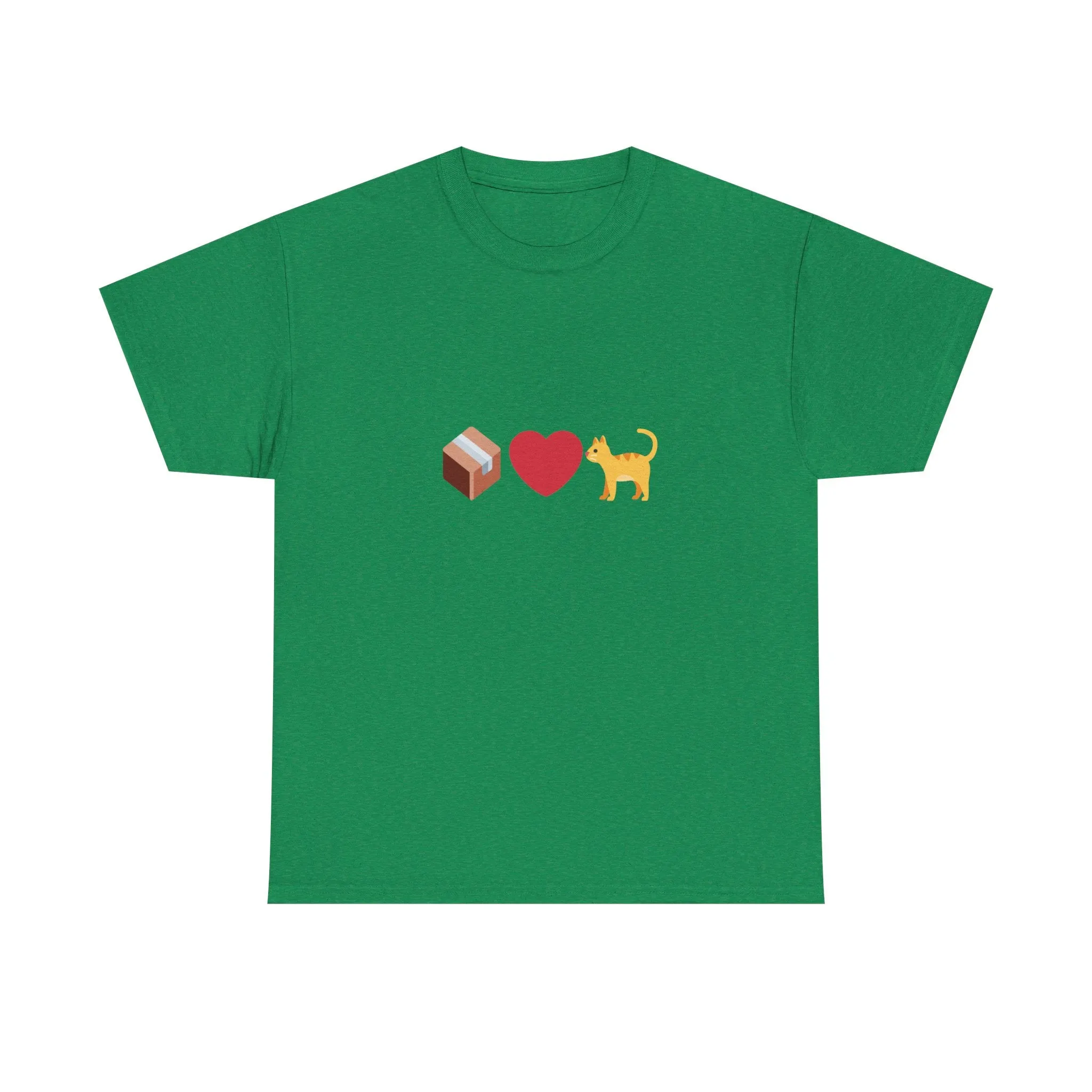 "If I Fits, I Sits" Cat Philosophy Unisex Heavy Cotton Tee