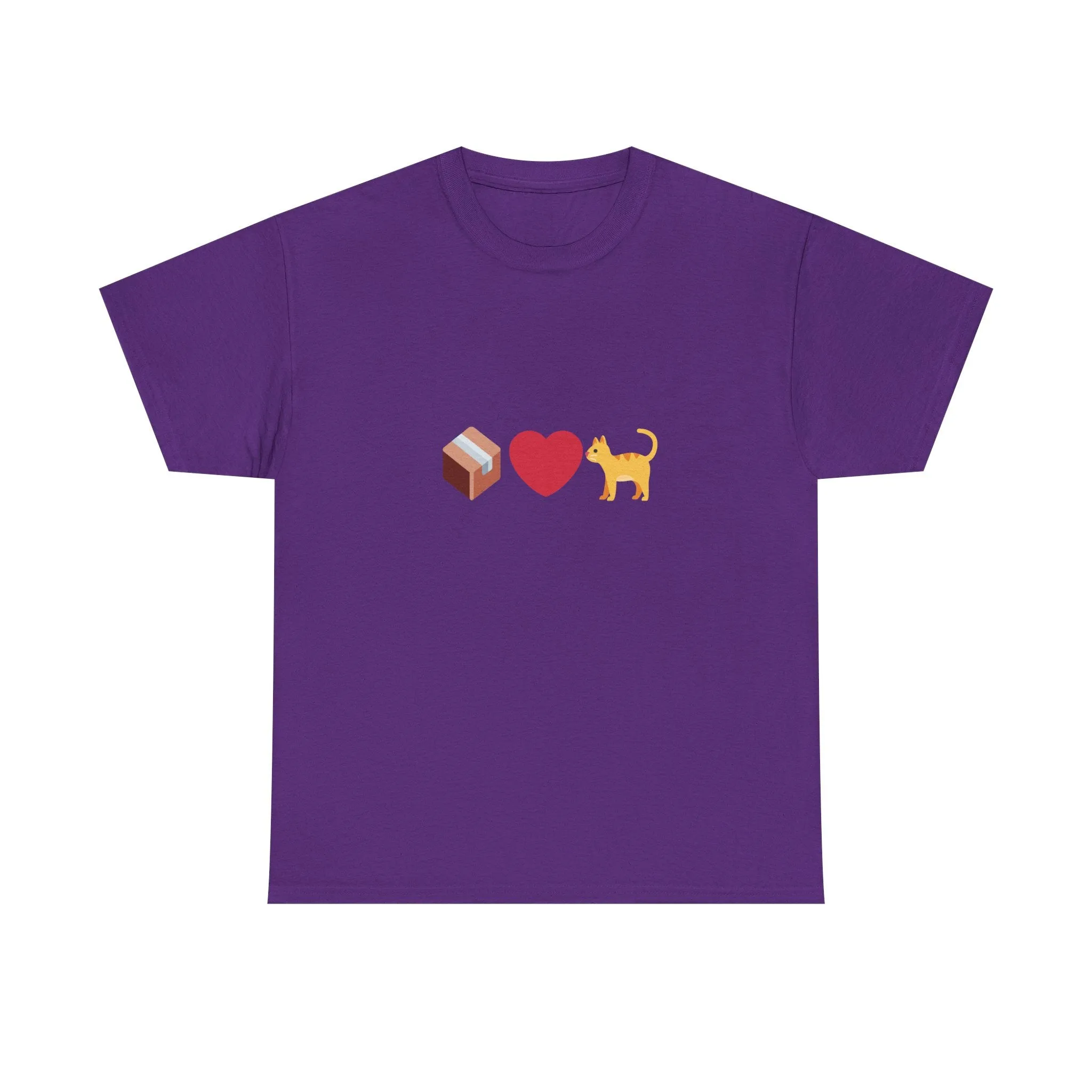 "If I Fits, I Sits" Cat Philosophy Unisex Heavy Cotton Tee