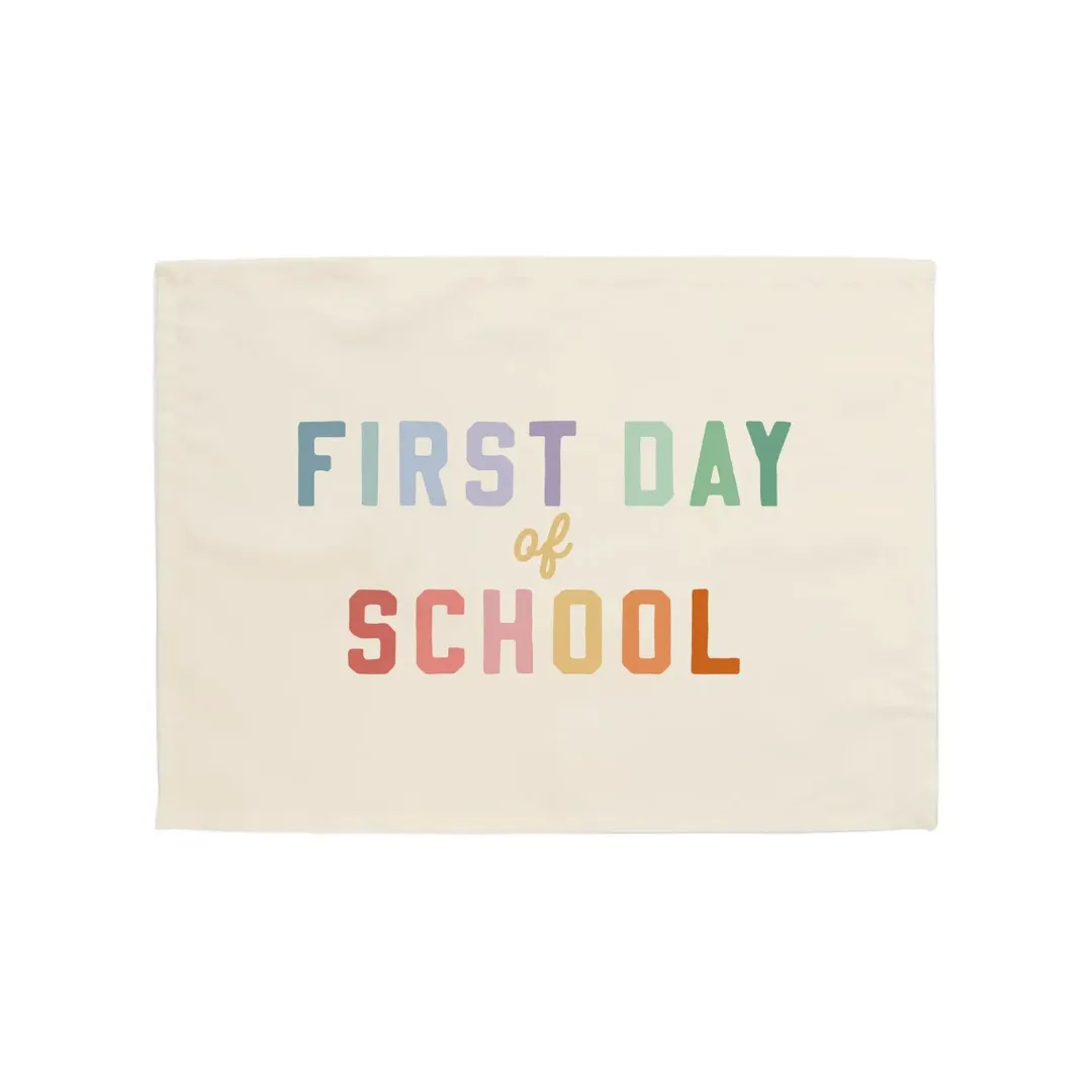 Rainbow First Day of School Banner