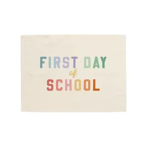Rainbow First Day of School Banner