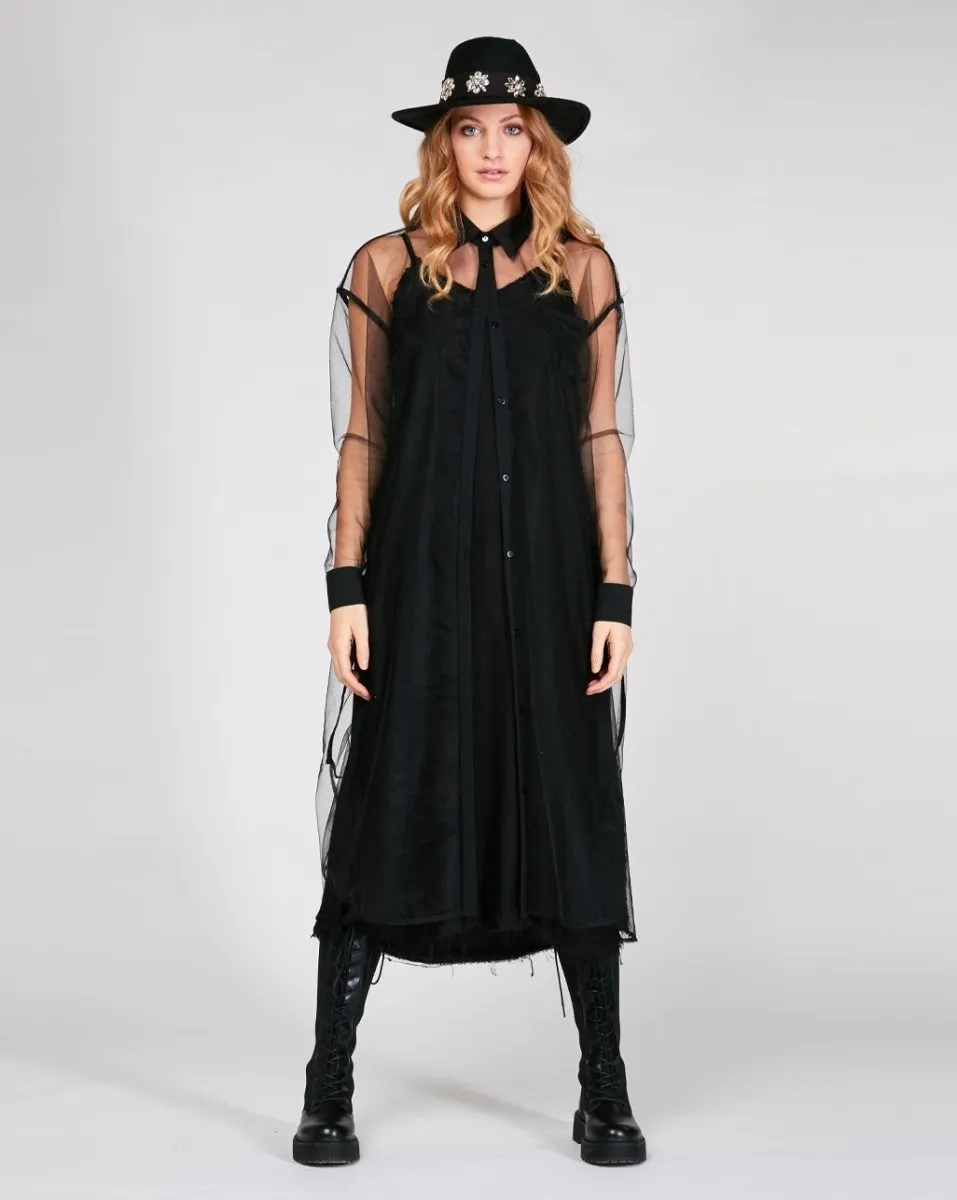 Raw Fray Camisole Dress
