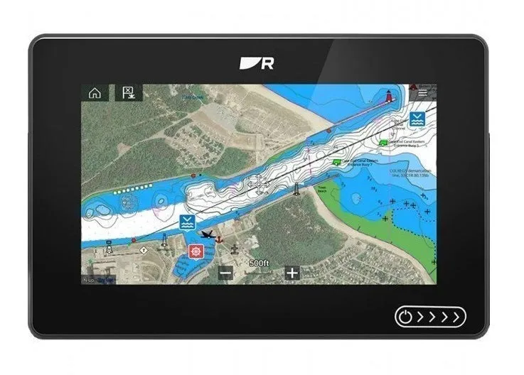 Raymarine Axiom  Plus 7 MFD 3D RV Sonar Sounder Fishfinder GPS Charplotter Combo Unit with RV 100 Transducer E70635-03