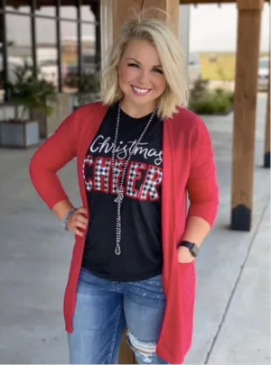 Red Milan Cardigan