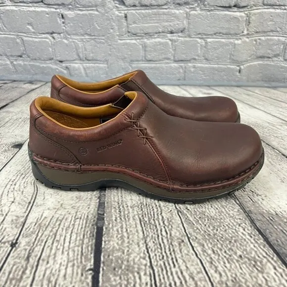 Red Wing Shoes 1621 Womens Slip On US Size 9.5 M Slip &amp; Oil Resistant Safety Toe