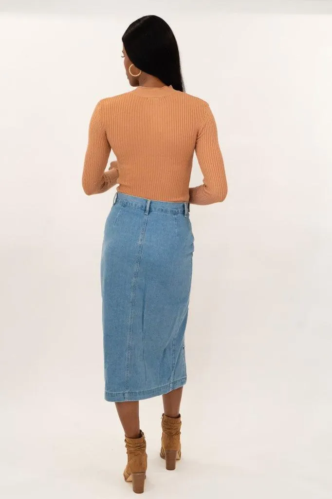 Reserved Top - Camel