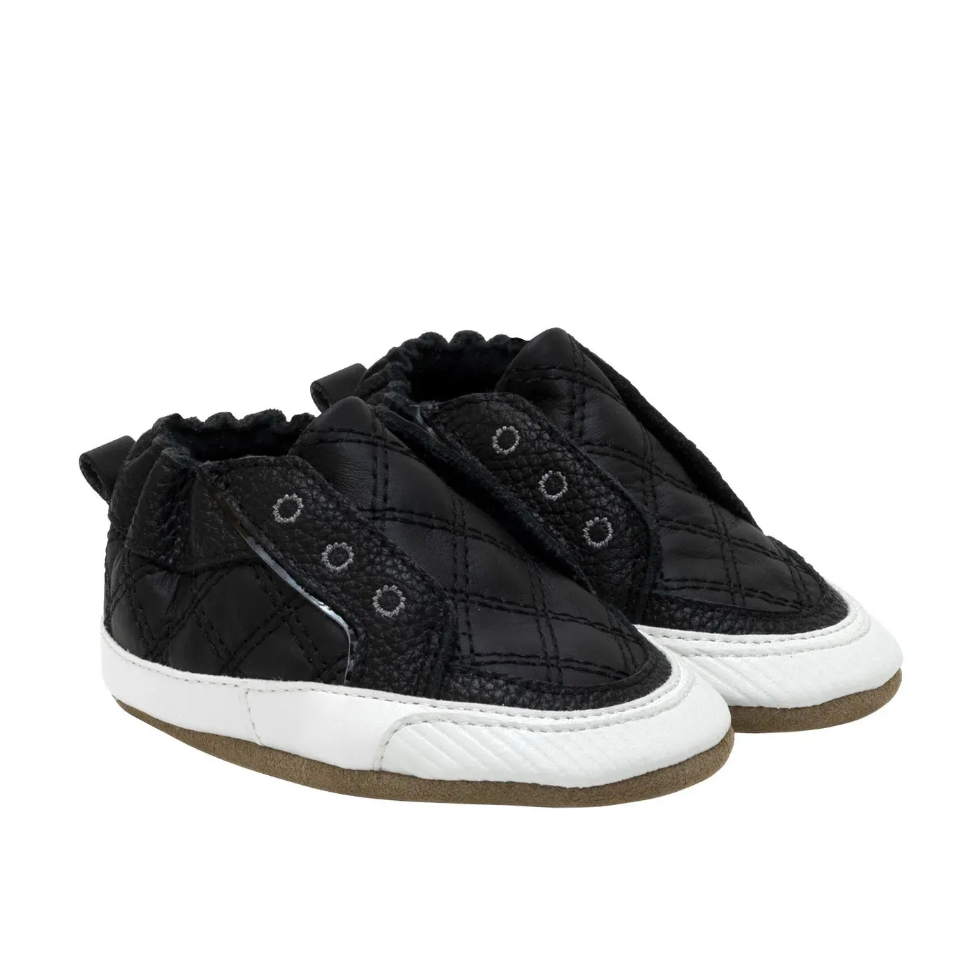 Robeez Soft Soles - Stylish Steve Black Leather