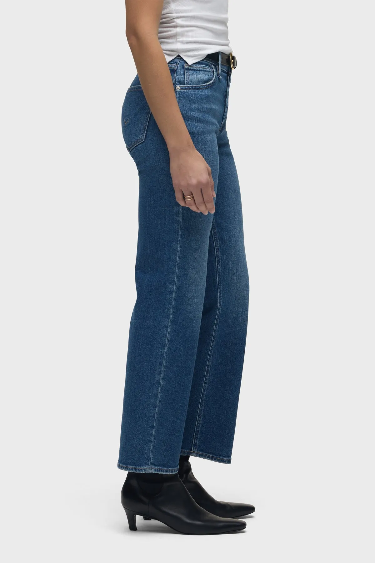 Rosie High-Rise Wide Leg Ankle Jean
