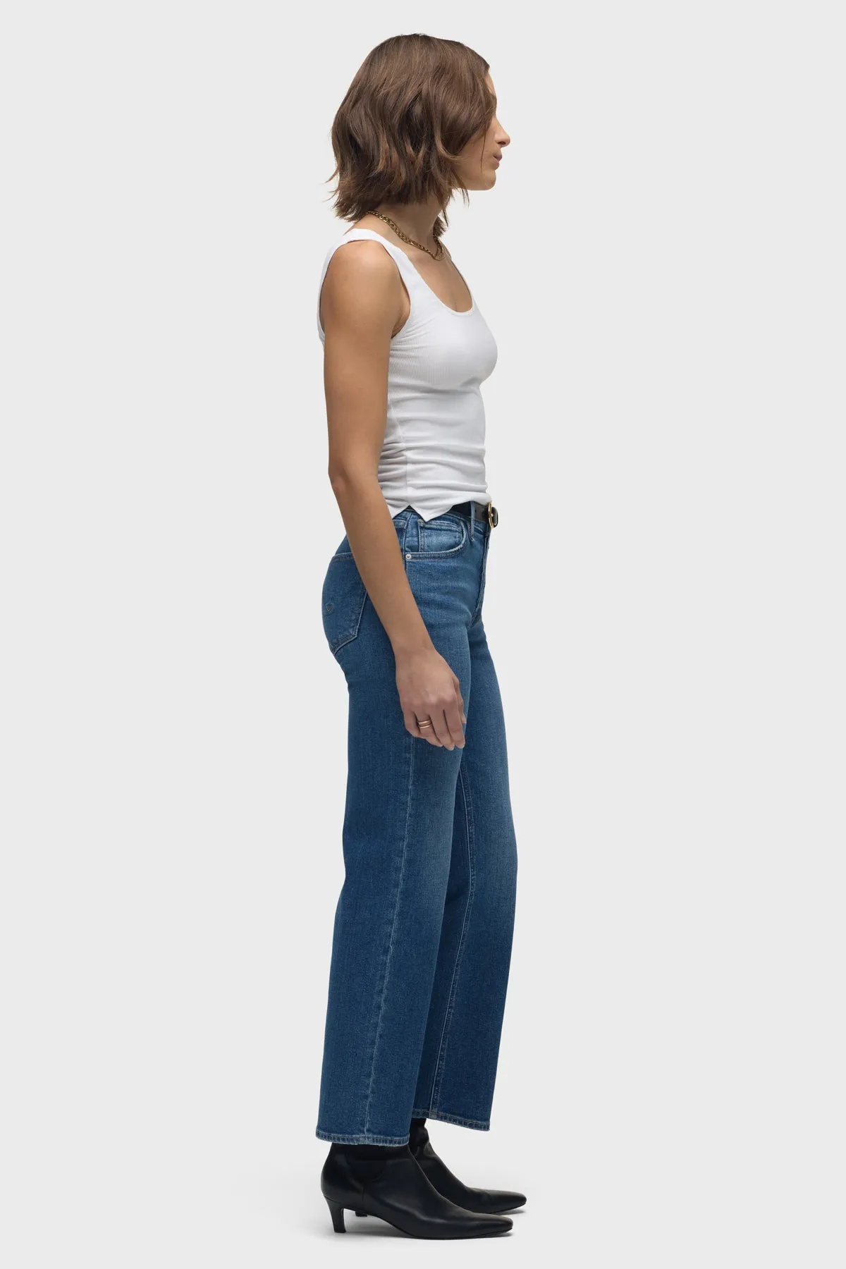 Rosie High-Rise Wide Leg Ankle Jean