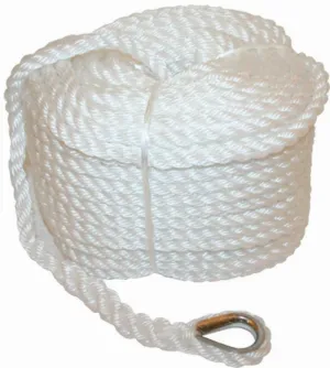 RWB Spliced Silver Anchor Rope 6mm