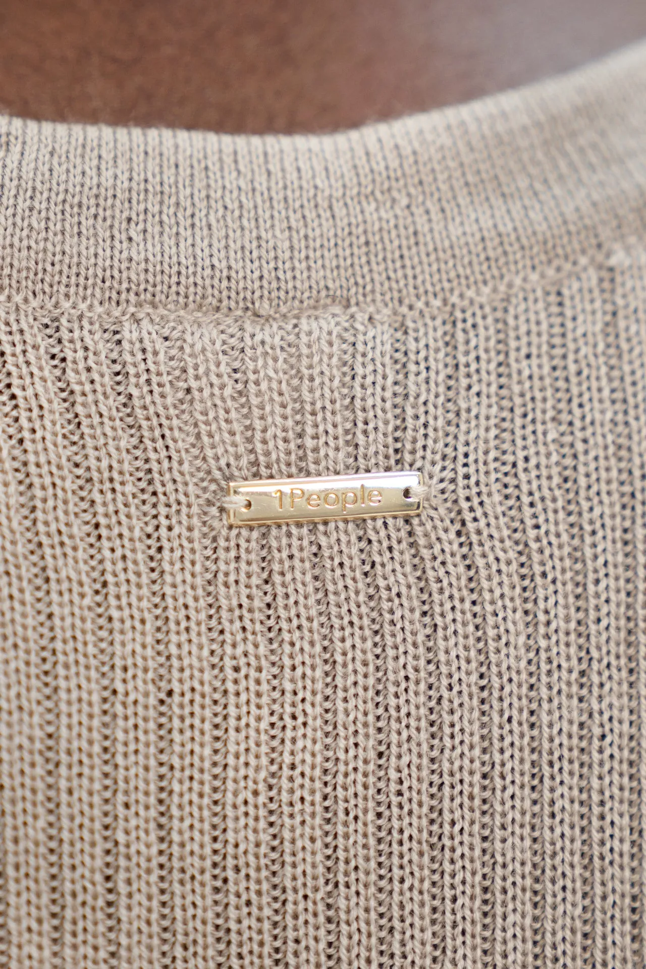 Sao Paulo Racer Knitted Top - Sand