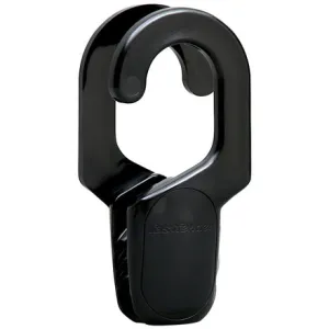 SAW Pair of Fast Fender Boat Fender Clip Attachments to Suit 32mm Rails - Black