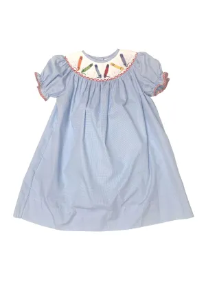 School Days Smocked Bishop Dress