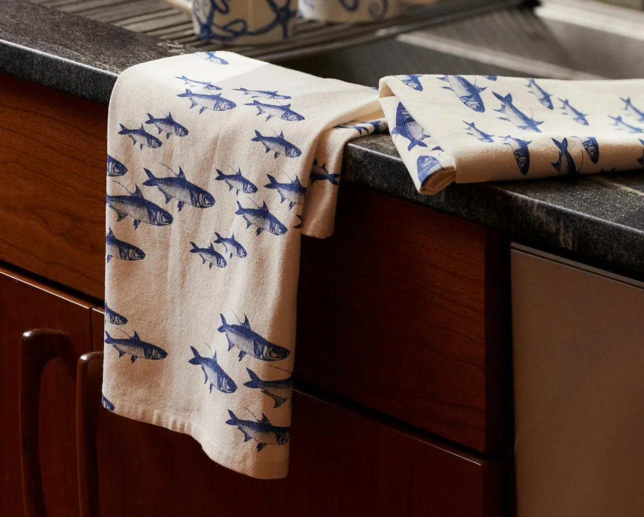 School of Fish Kitchen Towels, Set of 2