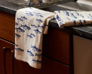 School of Fish Kitchen Towels, Set of 2
