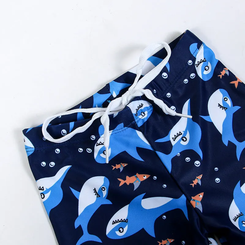 Shark sunblock quick-drying boy's swimsuit
