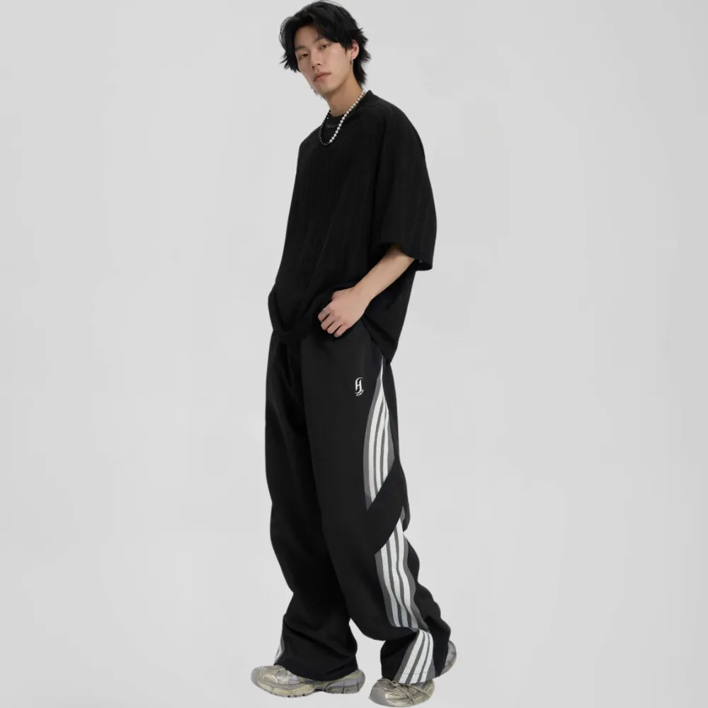 Side Stripe Tie Quick-Drying Sweatpants