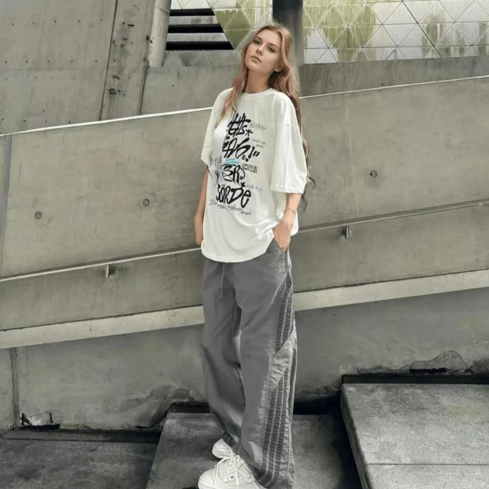 Side Stripe Tie Quick-Drying Sweatpants