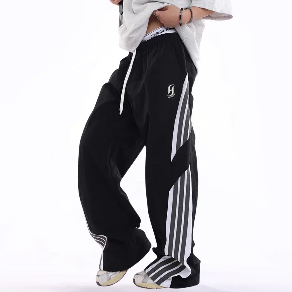 Side Stripe Tie Quick-Drying Sweatpants