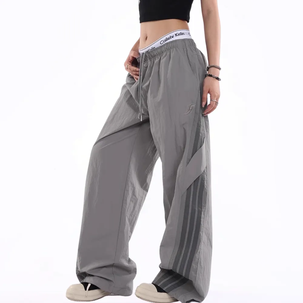 Side Stripe Tie Quick-Drying Sweatpants