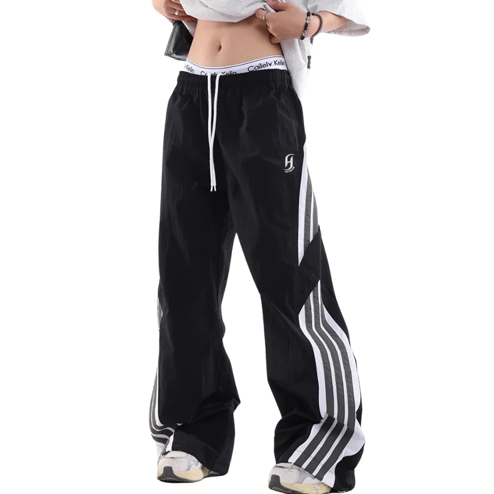 Side Stripe Tie Quick-Drying Sweatpants