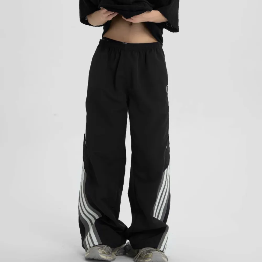Side Stripe Tie Quick-Drying Sweatpants