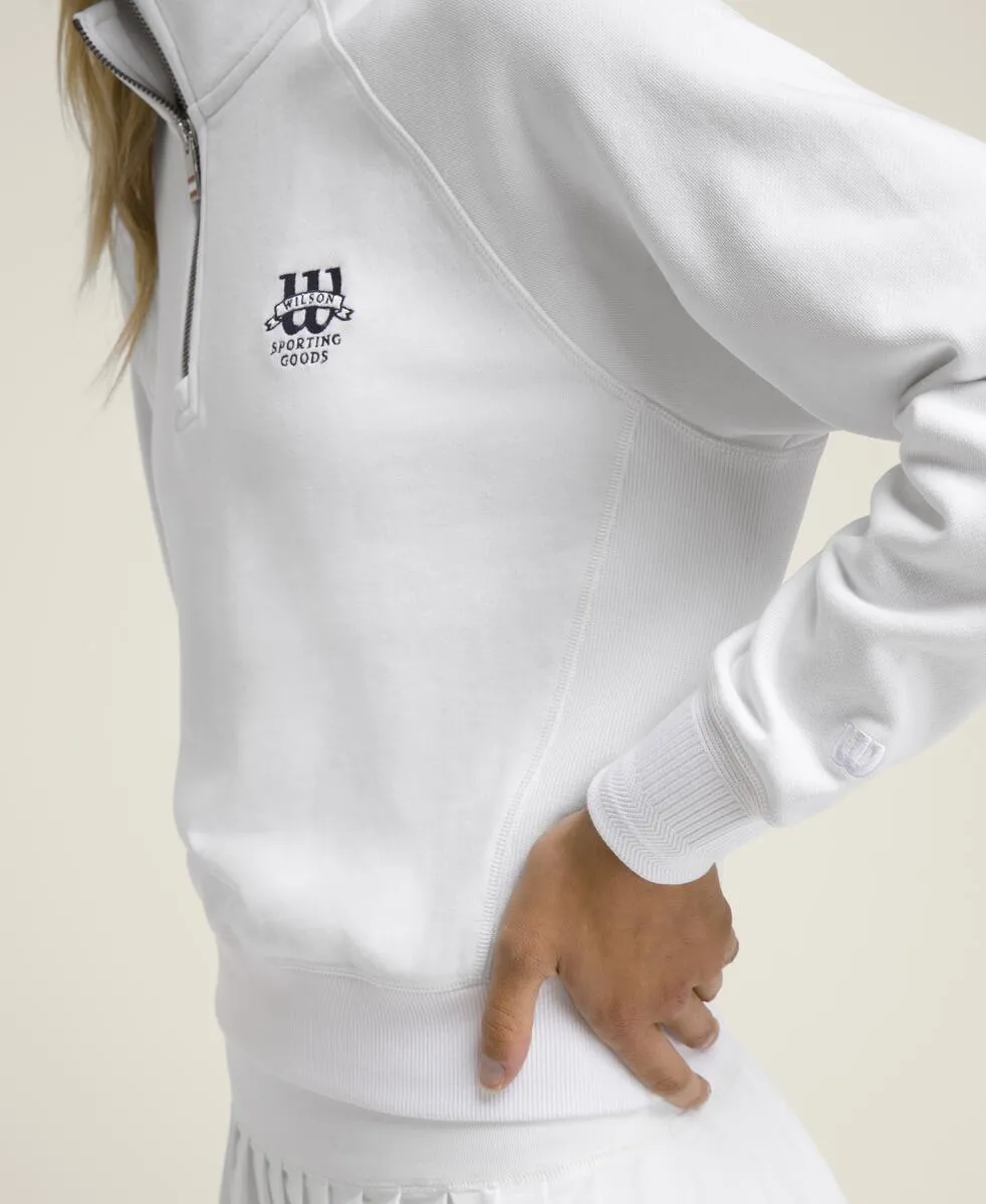 Sideline Half-Zip - Bright White