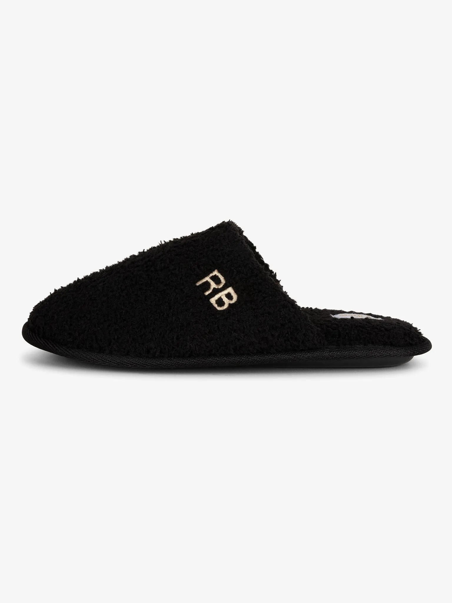 Slipper Teddy Black