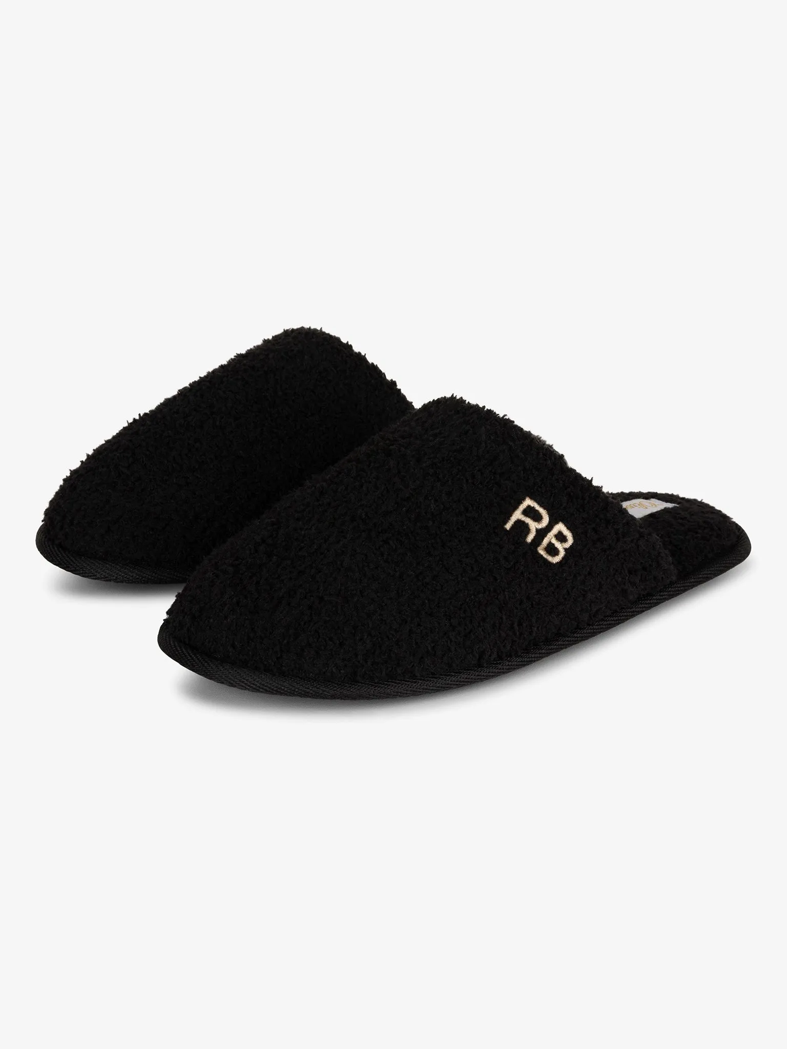 Slipper Teddy Black
