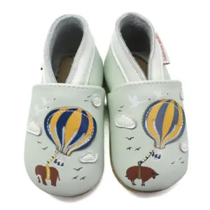 Soft Leather Baby Slippers Air Baloon