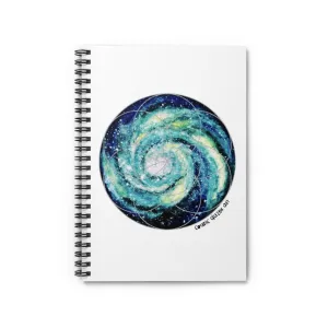 Spiral Galaxy Seed of Life Spiral Notebook - Ruled Line