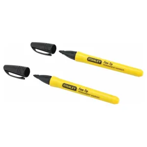 Stanley Fine Markers Black - Pack 2