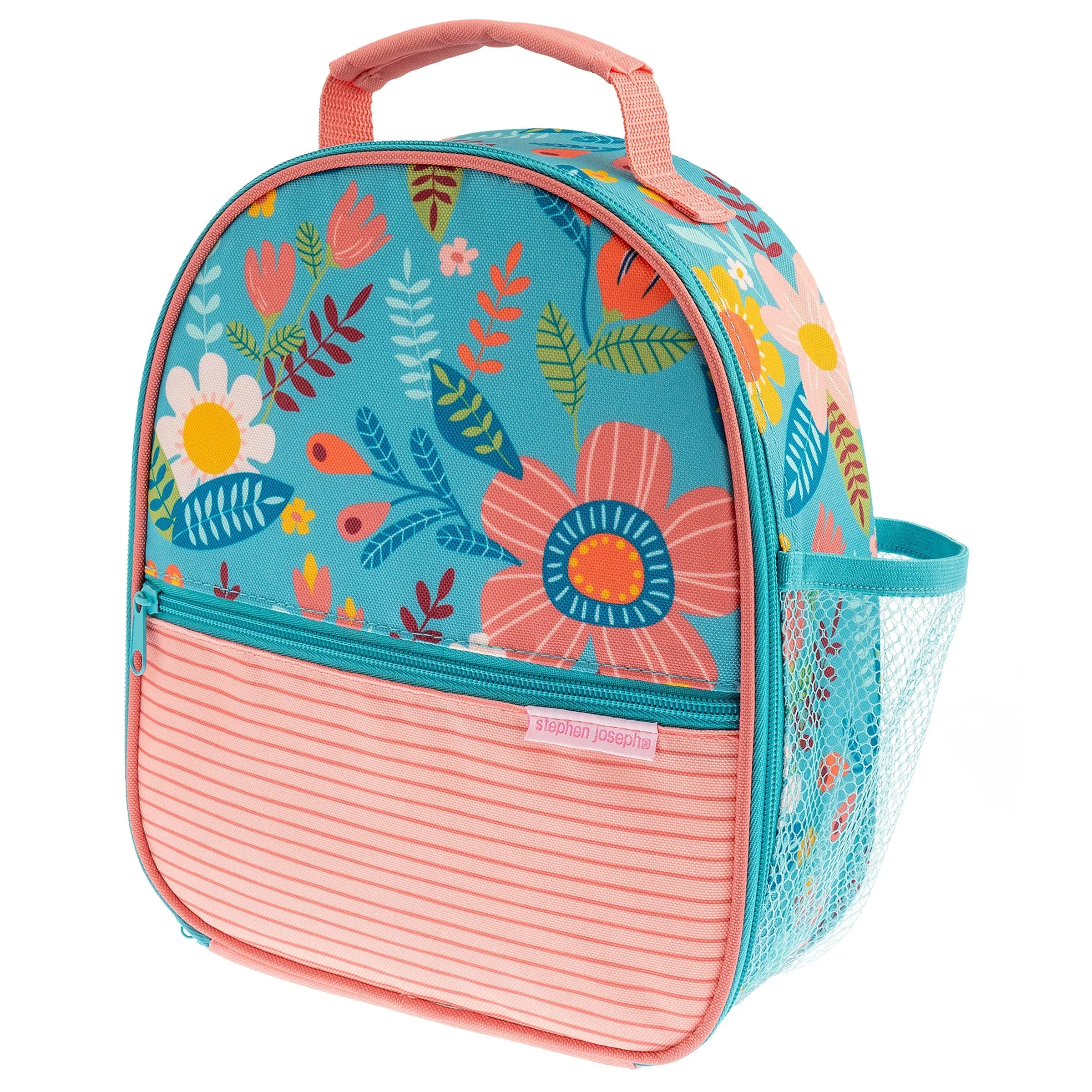Stephen Joseph Turquoise Floral All Over Print Lunchbox