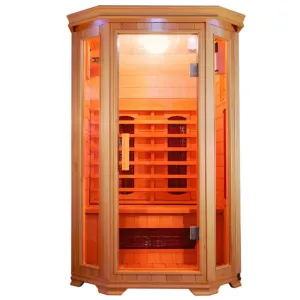 SunRay Heathrow 2-Person Hemlock Indoor Infrared Sauna HL200W