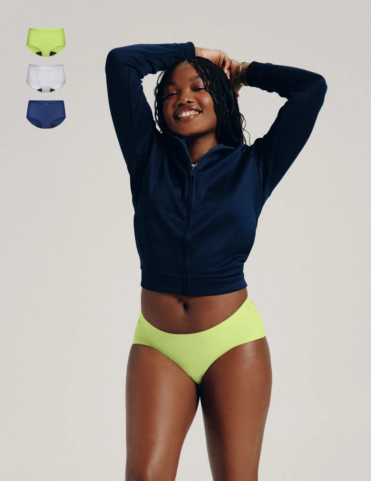 Teen Light Leakproof No-Show Boyshort 3-Pack - Kit