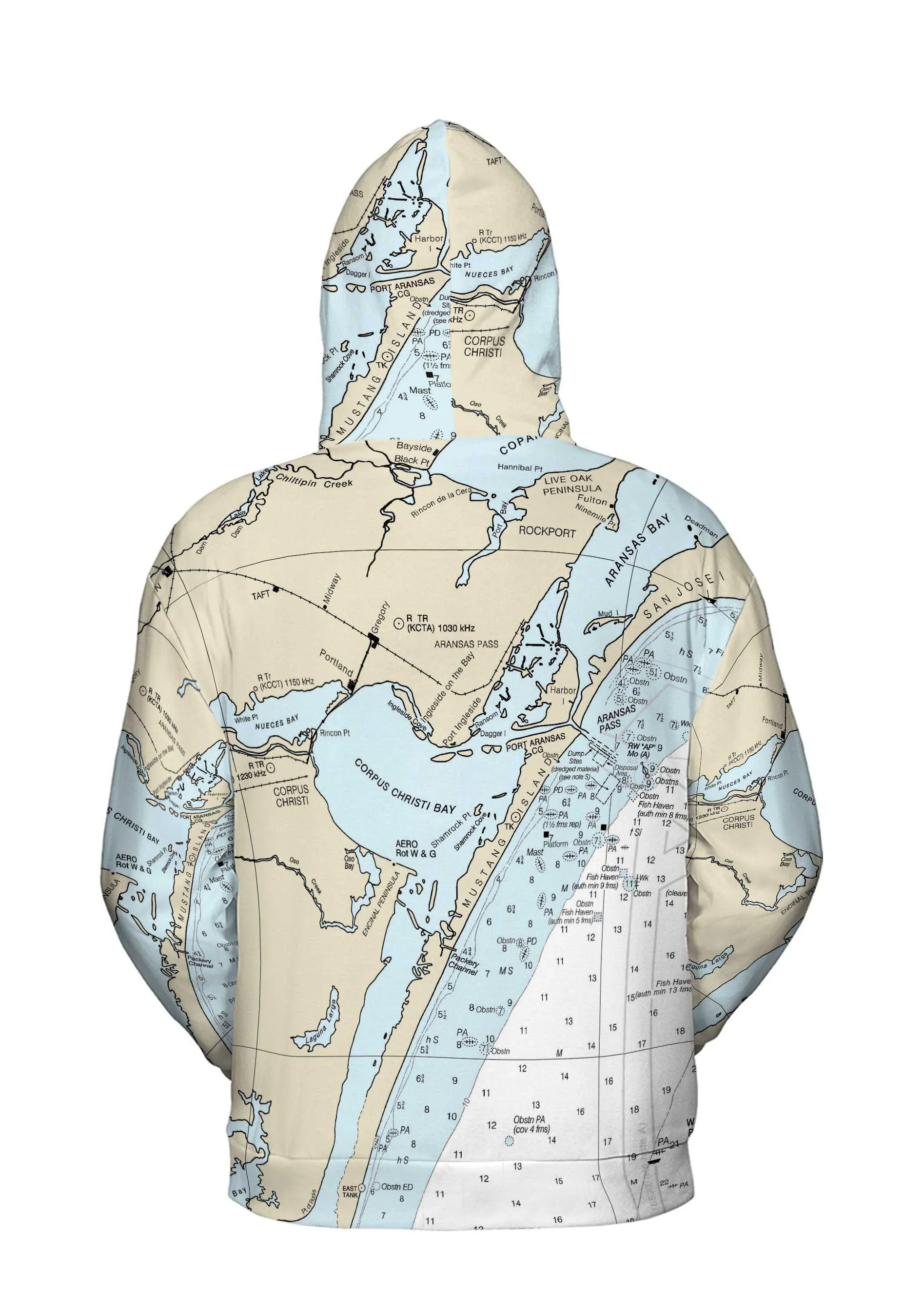 The Corpus Christi Bay  Lightweight Hoodie Sweatshirt