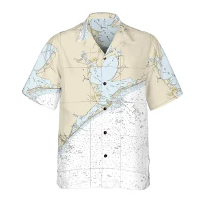 The Galveston Bay Coconut Button Camp Shirt