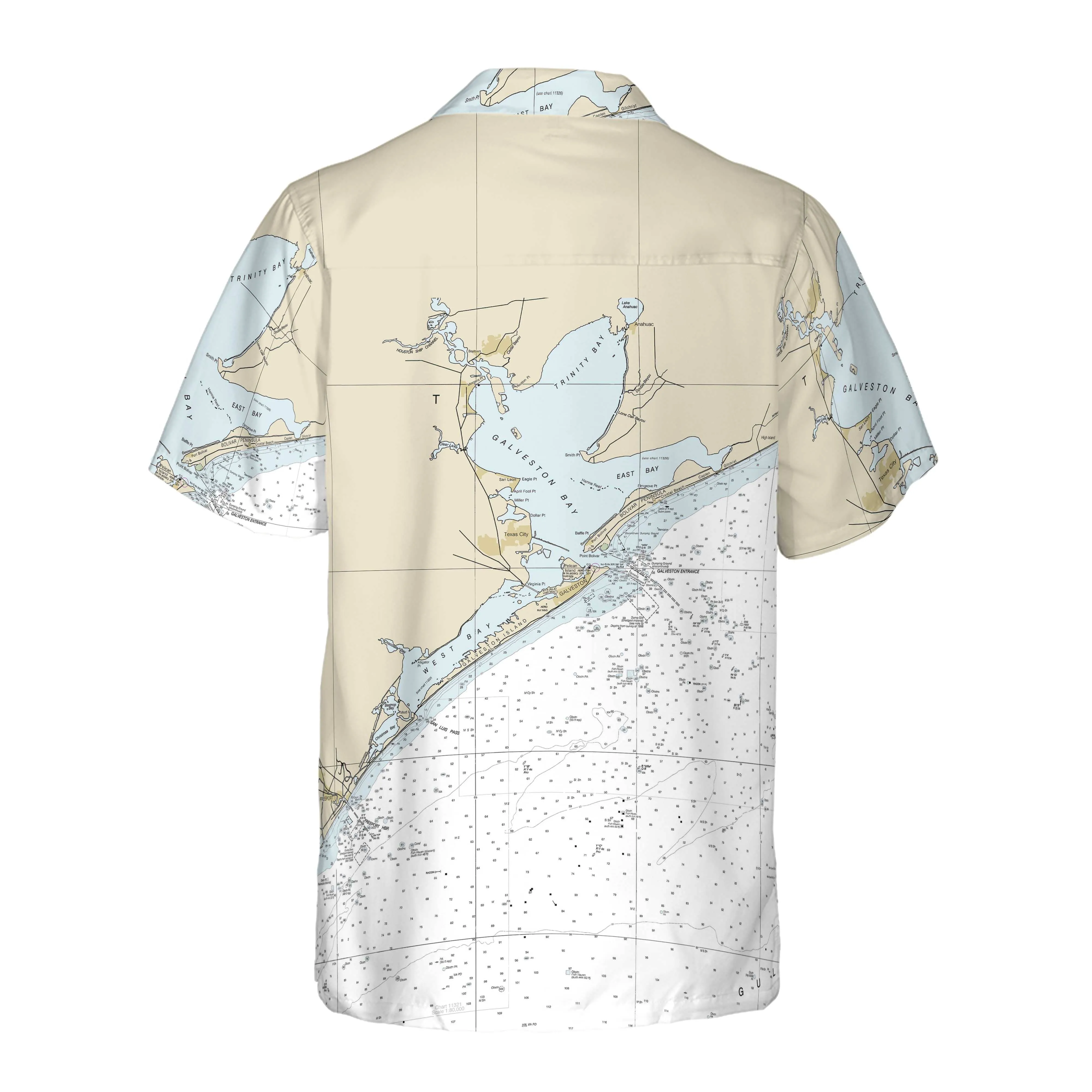 The Galveston Bay Coconut Button Camp Shirt