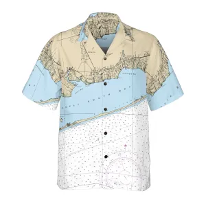 The Great South Bay Coconut Button Camp Shirt