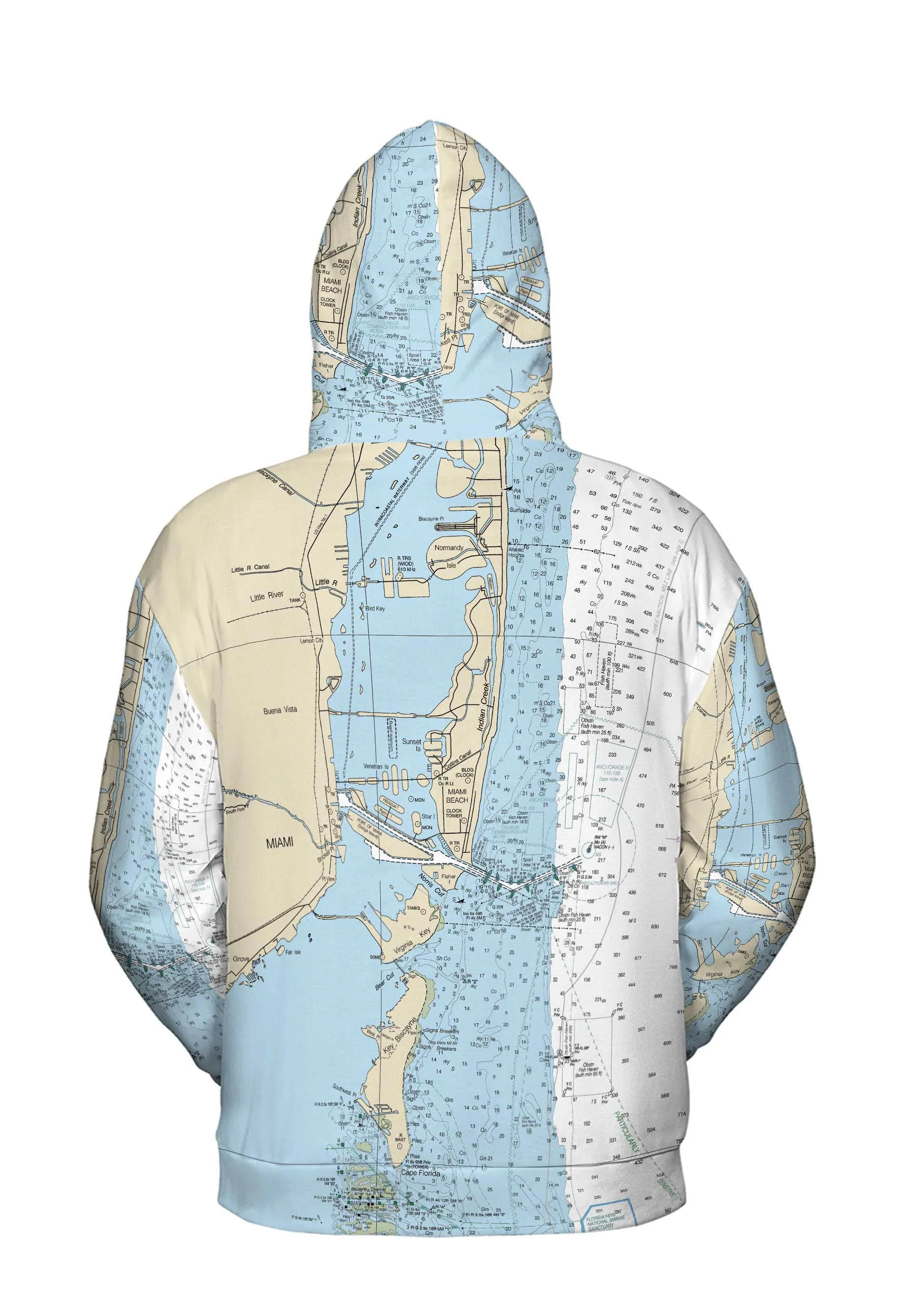 The Miami Beach Lightweight Hoodie Sweatshirt
