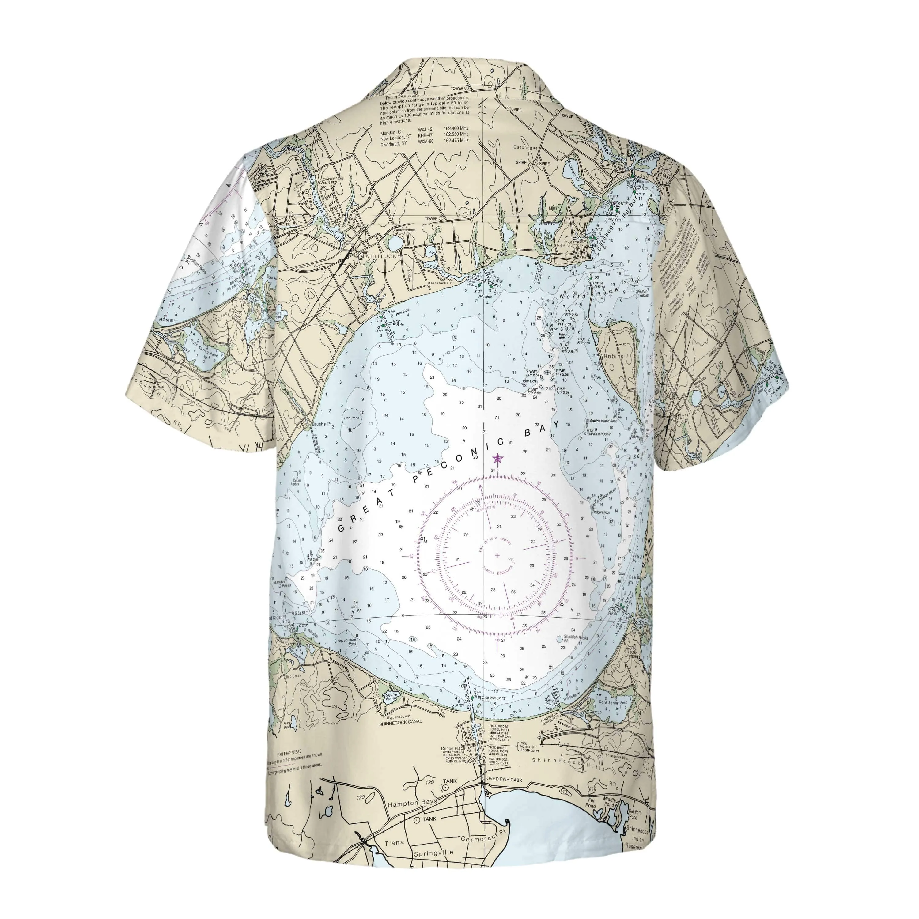The Peconic Bay Coconut Button Camp Shirt