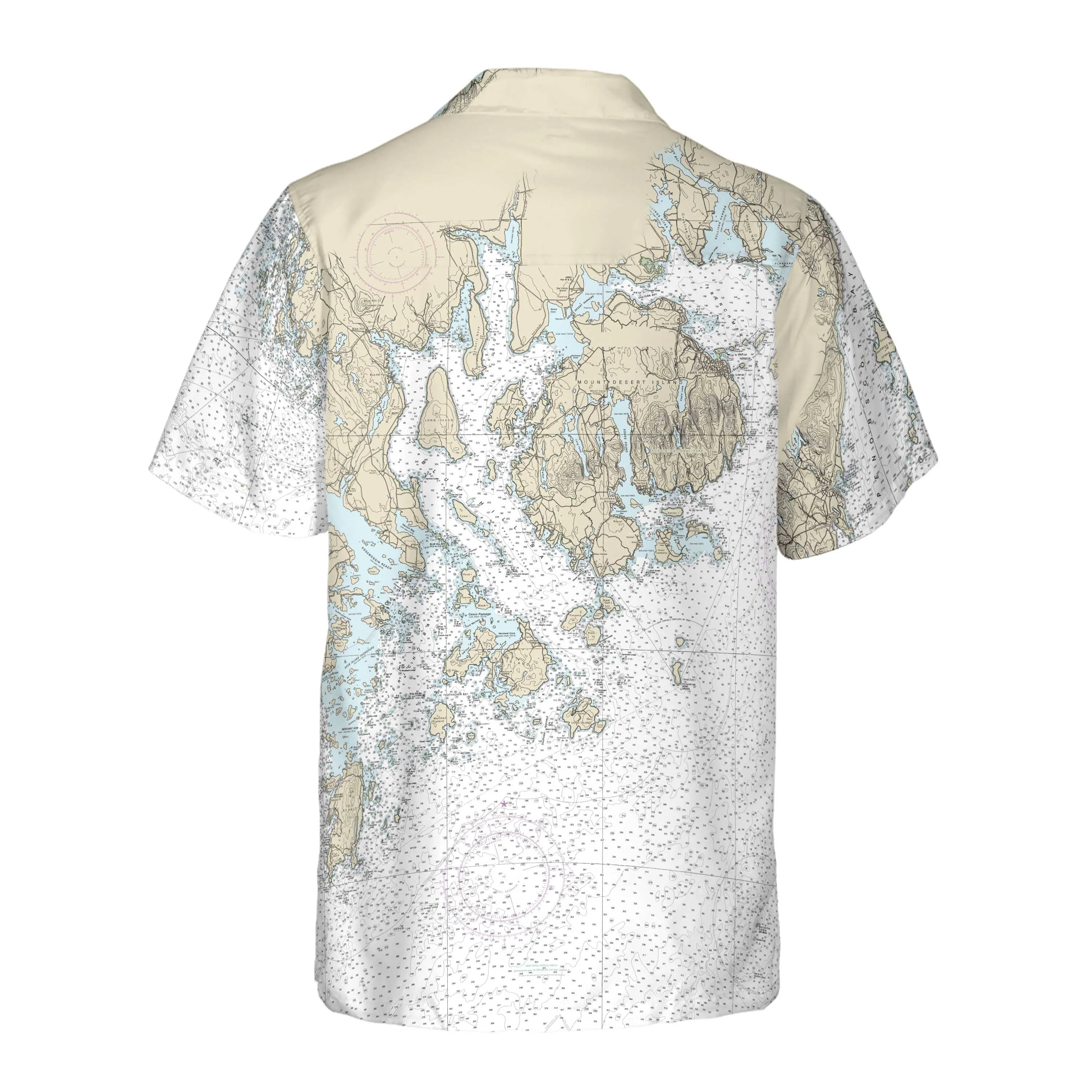The Penobscot Bay and Bar Harbor Coconut Button Camp Shirt