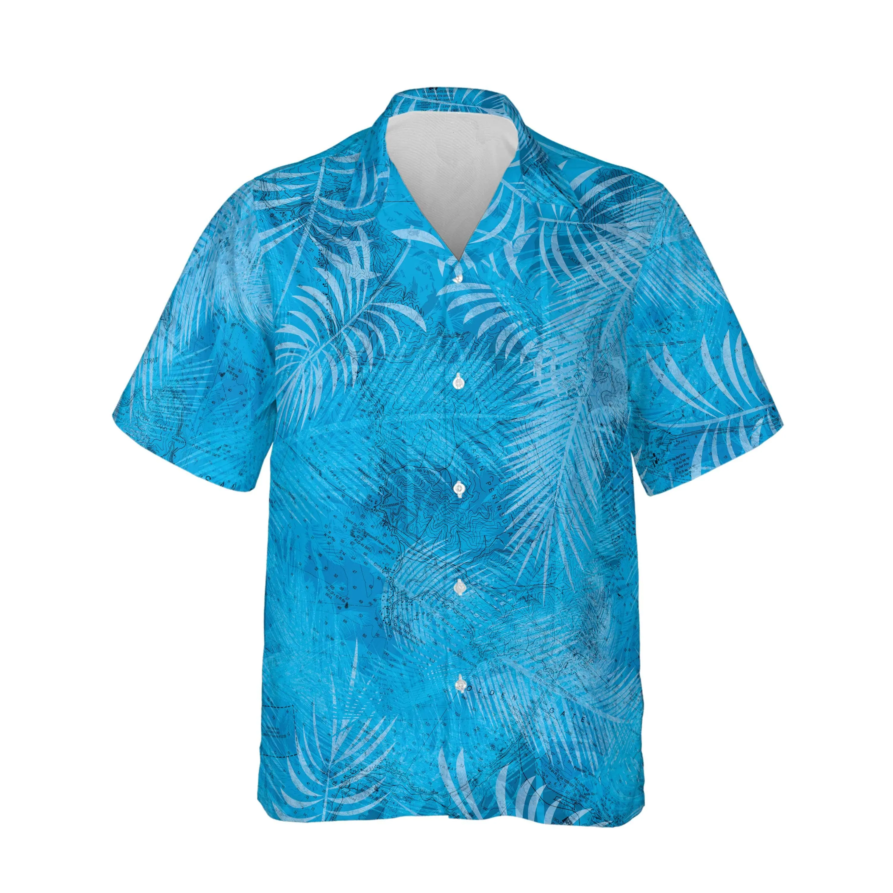 The San Francisco Bay Tropical Blue Shirt