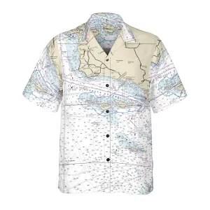 The Santa Cruz to Point Conception Navigator Coconut Button Camp Shirt