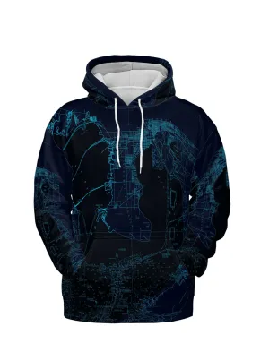The Tampa Bay by Starlight Lightweight Hoodie Sweatshirt